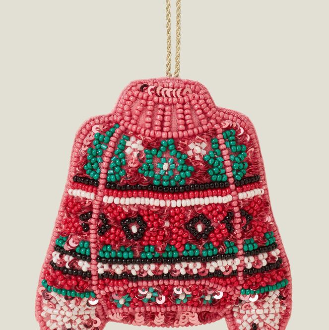 Accessorize Embellished Christmas Jumper Decoration