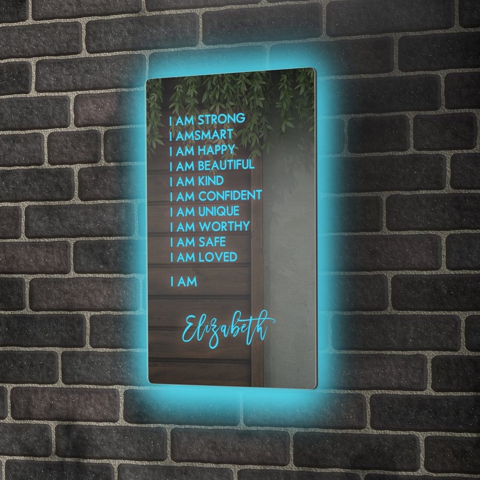 Custom Affirmations Mirror LED Neon Light