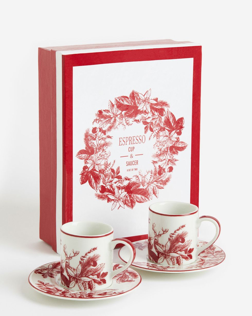 Gift-Boxed Espresso Cups & Saucers (Set of 2)