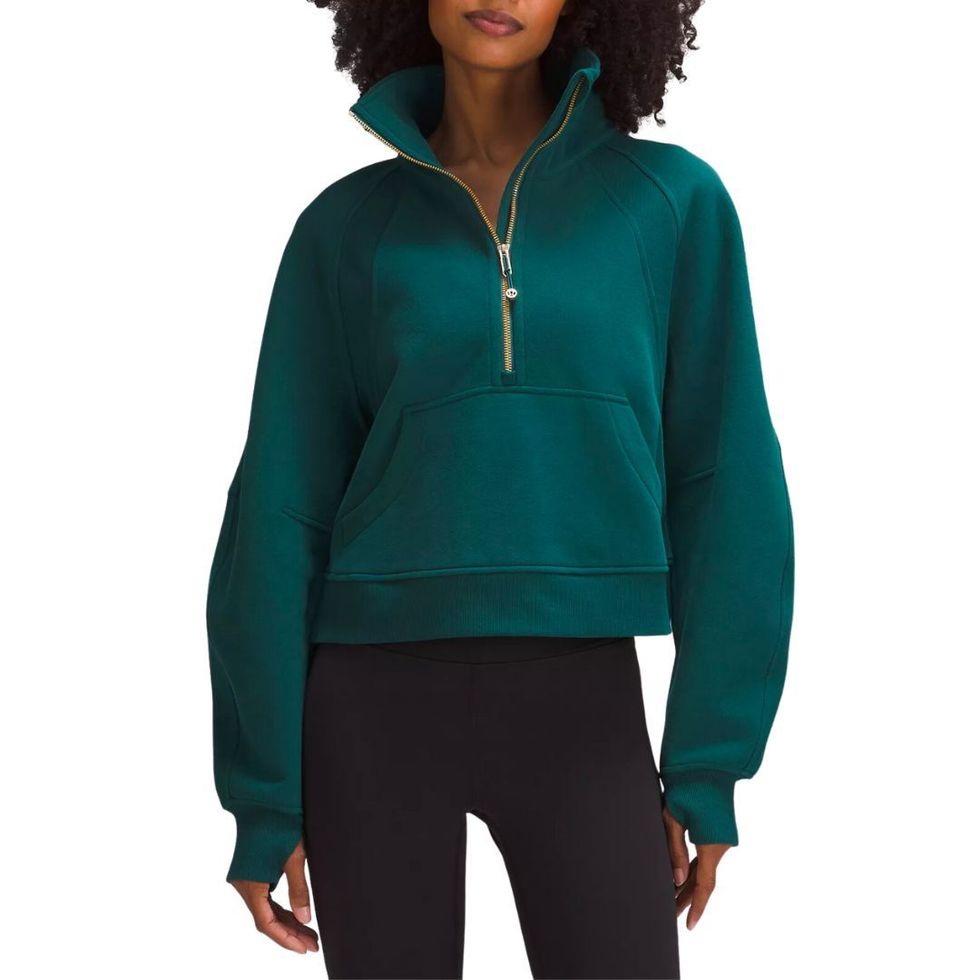 Champion Women's Quarter Zip Pullover Fleece Jacket Teal Size XL-16