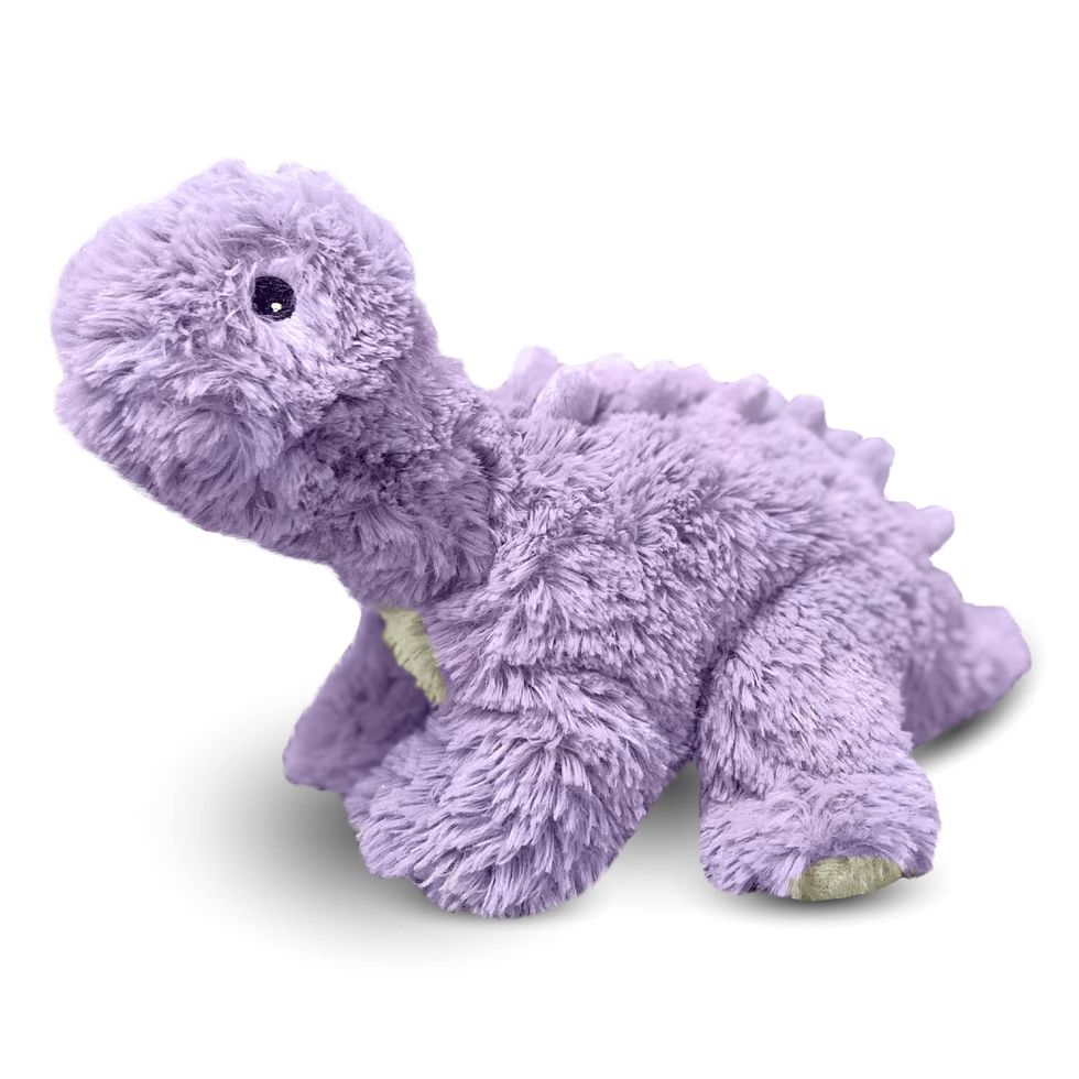 Purple Long Neck Dinosaur Heatable Plush