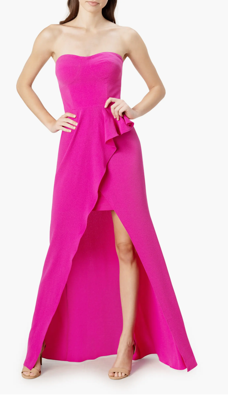 Dress the Population Kai Evening Gown in Rouge Dress the Population Kai Evening Gown in Rouge