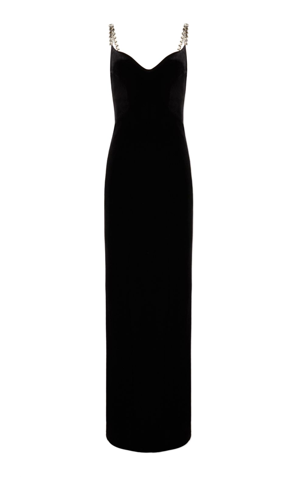 Avedon Crystal-Embellished Velvet Maxi Dress