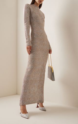 Glitter Knit Maxi Dress