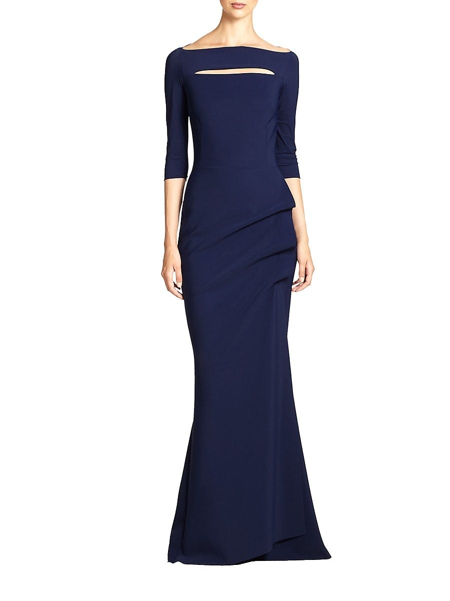Women's Kate Slit-Detail Boatneck Gown Women's Kate Slit-Detail Boatneck Gown