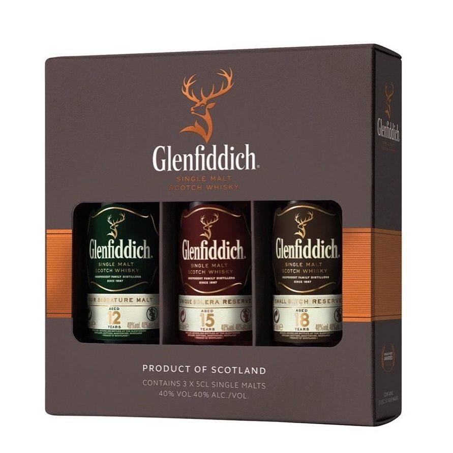 Glenfiddich Single Malt Scotch Whisky Miniature Gift Pack
