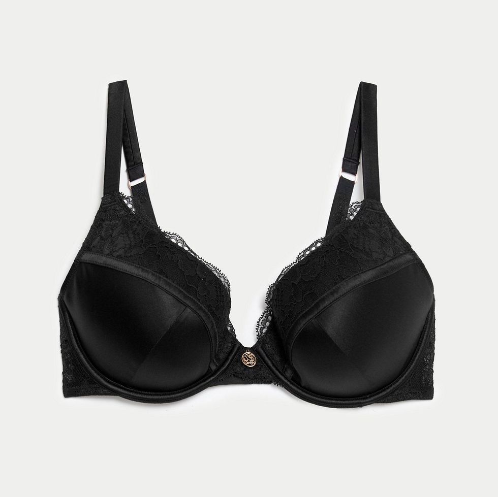 Silk & Lace Wired Full Cup Bra