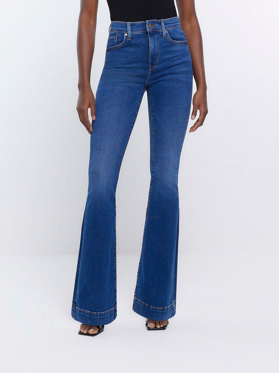 River Island High Rise Flare Jeans
