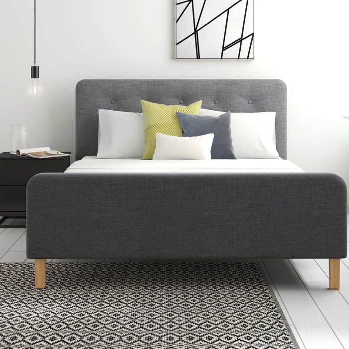 Hykkon Upholstered Bed Frame
