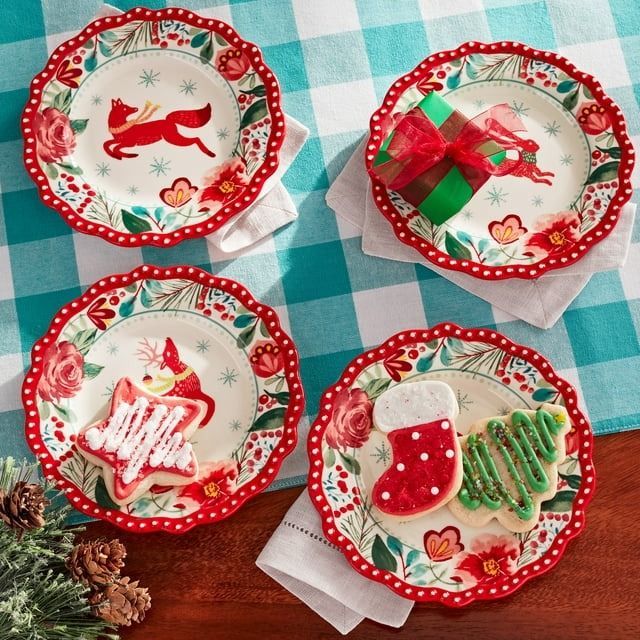 Pioneer woman shop christmas dinnerware