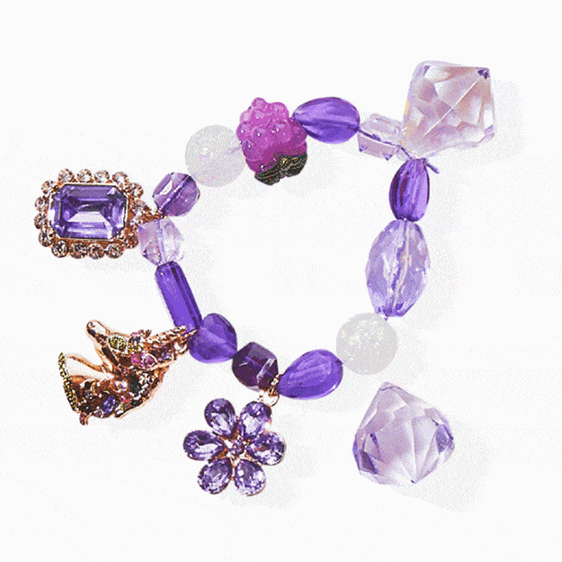 New Top Natural Purple Crystal Beads Unique beads Handmade DIY