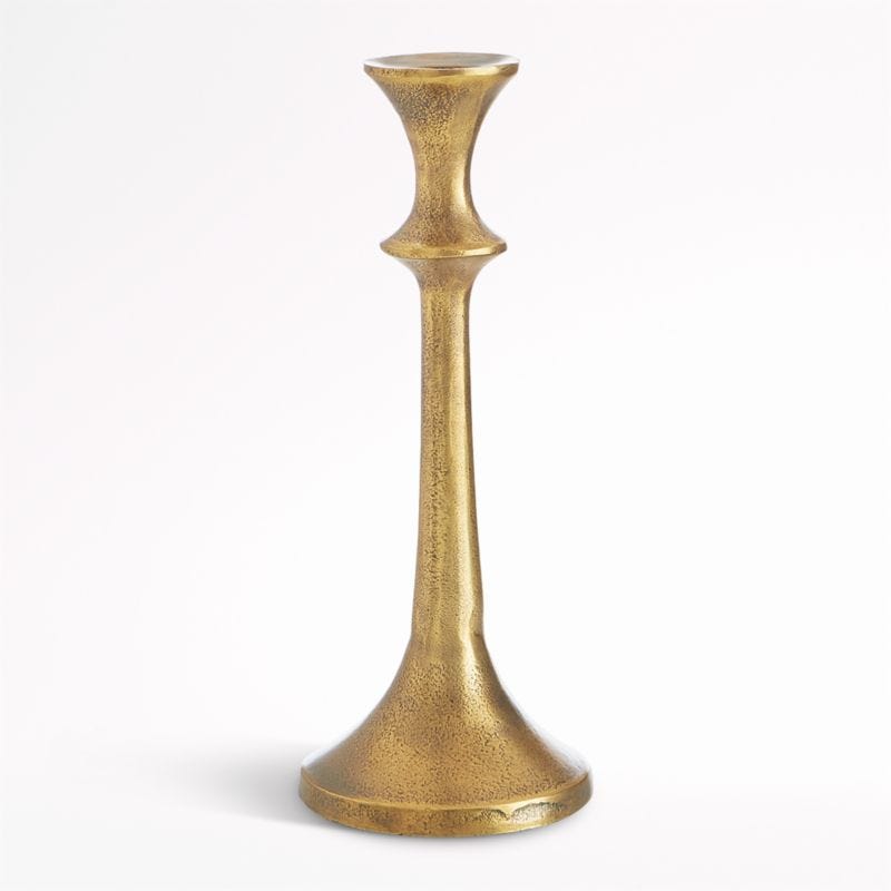 Emmett Antique Brass Taper Candle Holder 9.25" Emmett Antique Brass Taper Candle Holder 9.25"