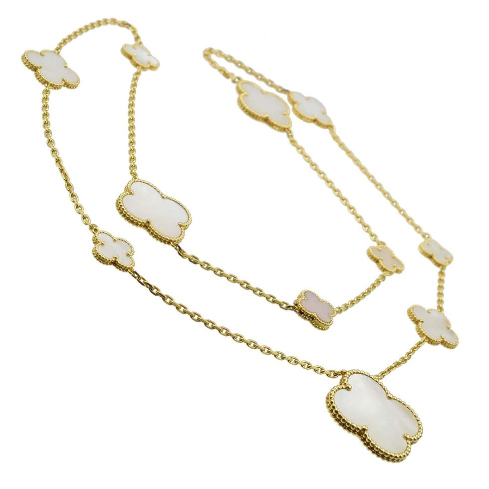 Van Cleef & Arpels Mother of Pearl Magic Alhambra Necklace