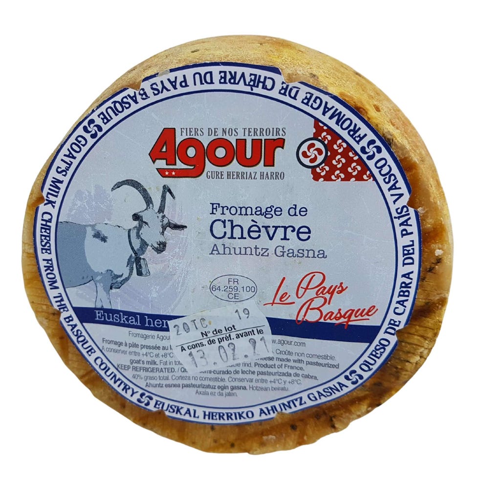 Queso de cabra del País vasco-francés