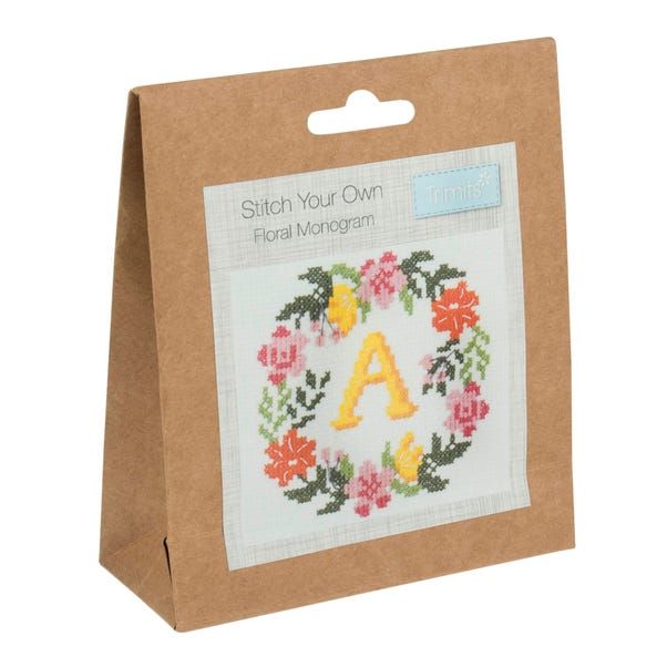 Beginner Flower Cross Stitch Kit / Small Easy Cross Stitch Kit