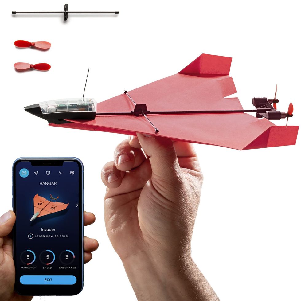 Smartphone-Controlled Paper Airplane Kit