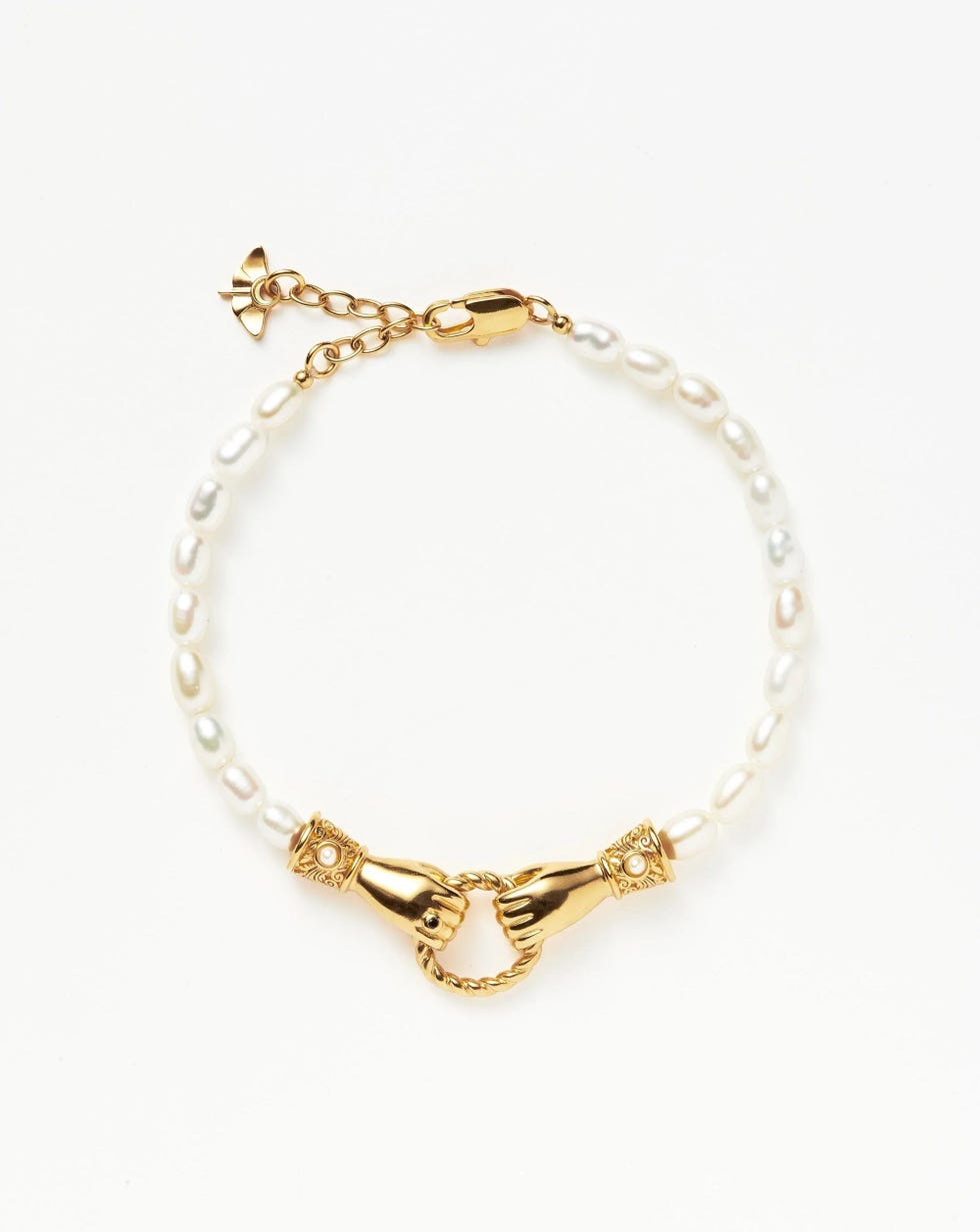 Harris Reed In Good Hands Pearl Bracelet