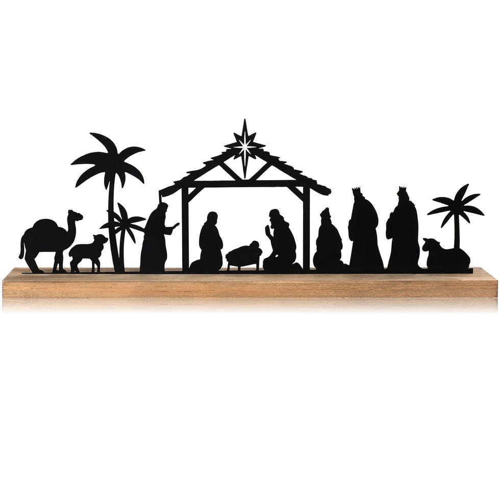 Metal Nativity Scene