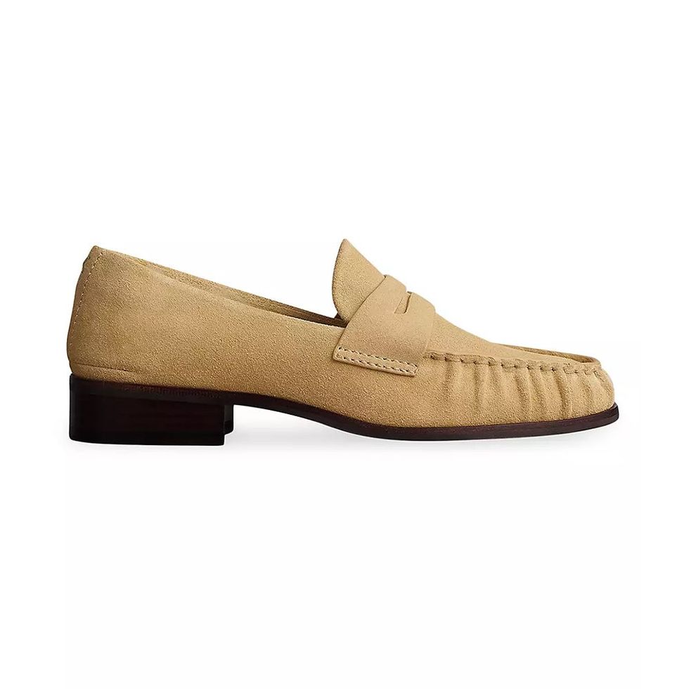 Sid Stitched Suede Loafers