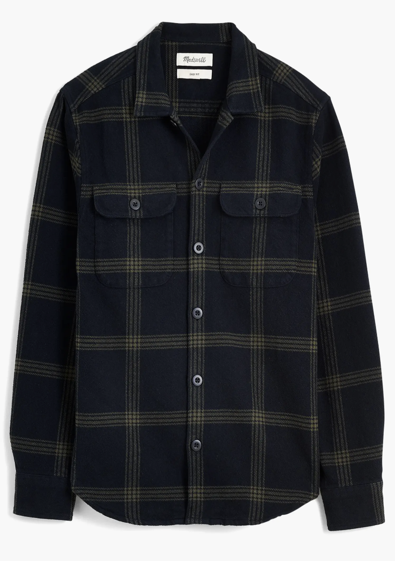 Brushed Flannel Shirt Jacket
