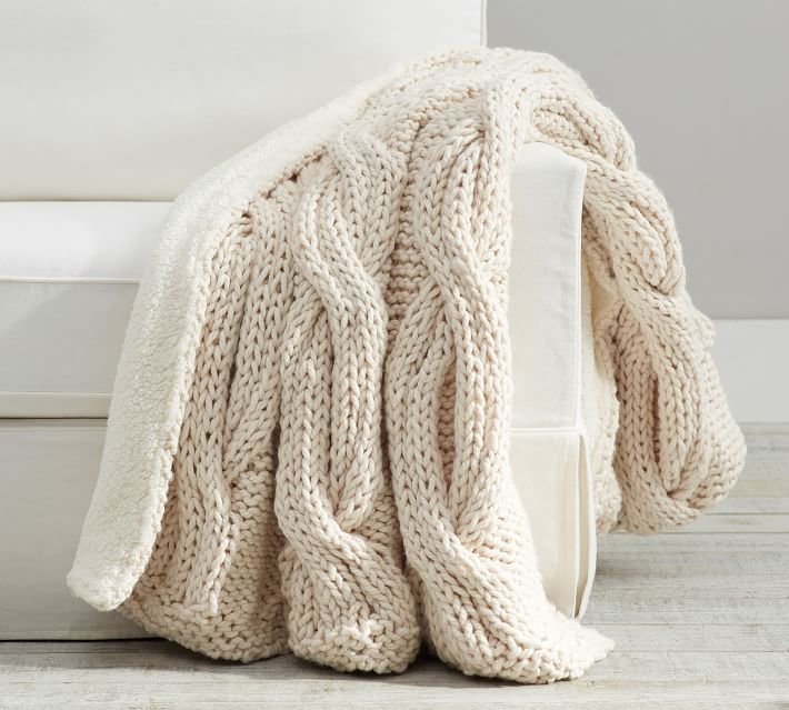 Best chunky knit discount blanket