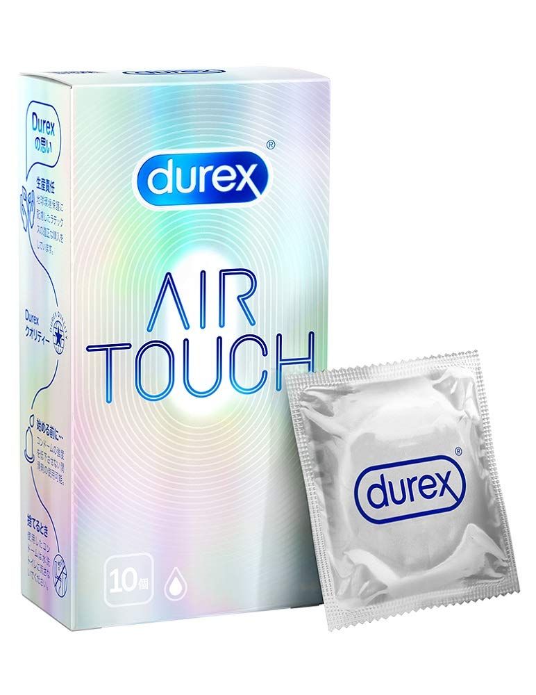 コンドーム デュレックス エアタッチ スタンダード 天然 ゴム ラテックス製 潤滑ゼリー付き 10個入 (1) durex condom