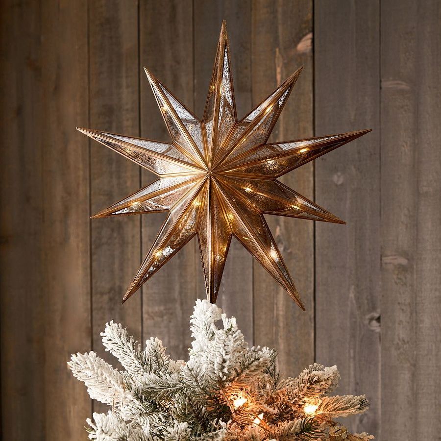 26 Christmas Tree Topper Ideas, From Classic Stars to Bows