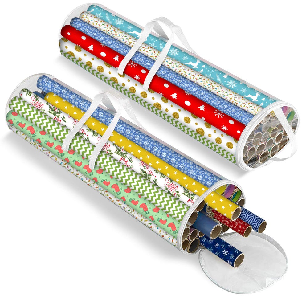 Bolsa para almacenar rollos de papel de regalo