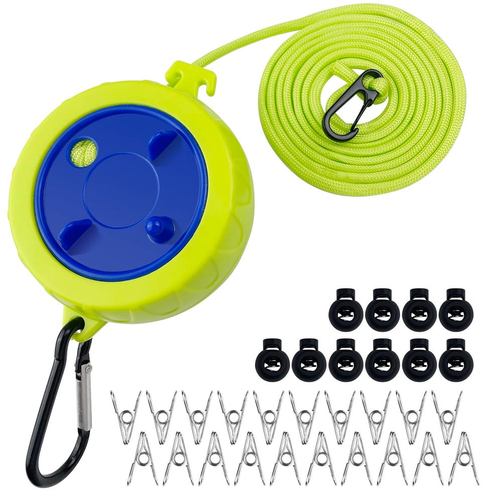 Tendedero de ropa con pinzas para camper o camping