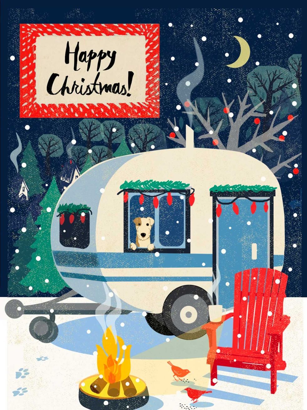 Dog in Caravan NSPCC Christmas Cards (10 pack)