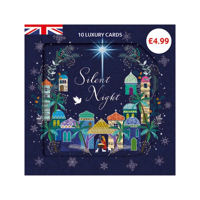 Silent Night Charity Christmas Cards Marie Curie (Pack of 10)