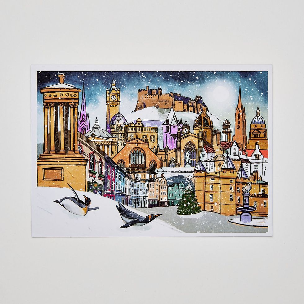 Iconic Edinburgh Charity Christmas Cards - Pack of 10