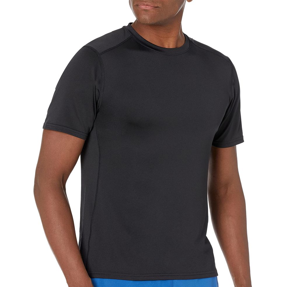 Men's Sport Plain Cotton Solid Long Sleeve Shirts Training Gym Workout  T-Shirt