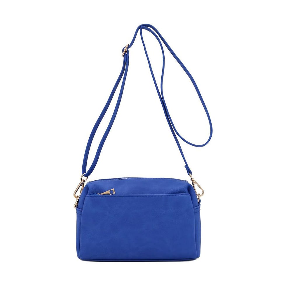 Triple Zip Small Crossbody Bag