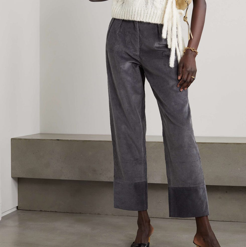 Karl cotton-corduroy straight-leg pants Karl cotton-corduroy straight-leg pants