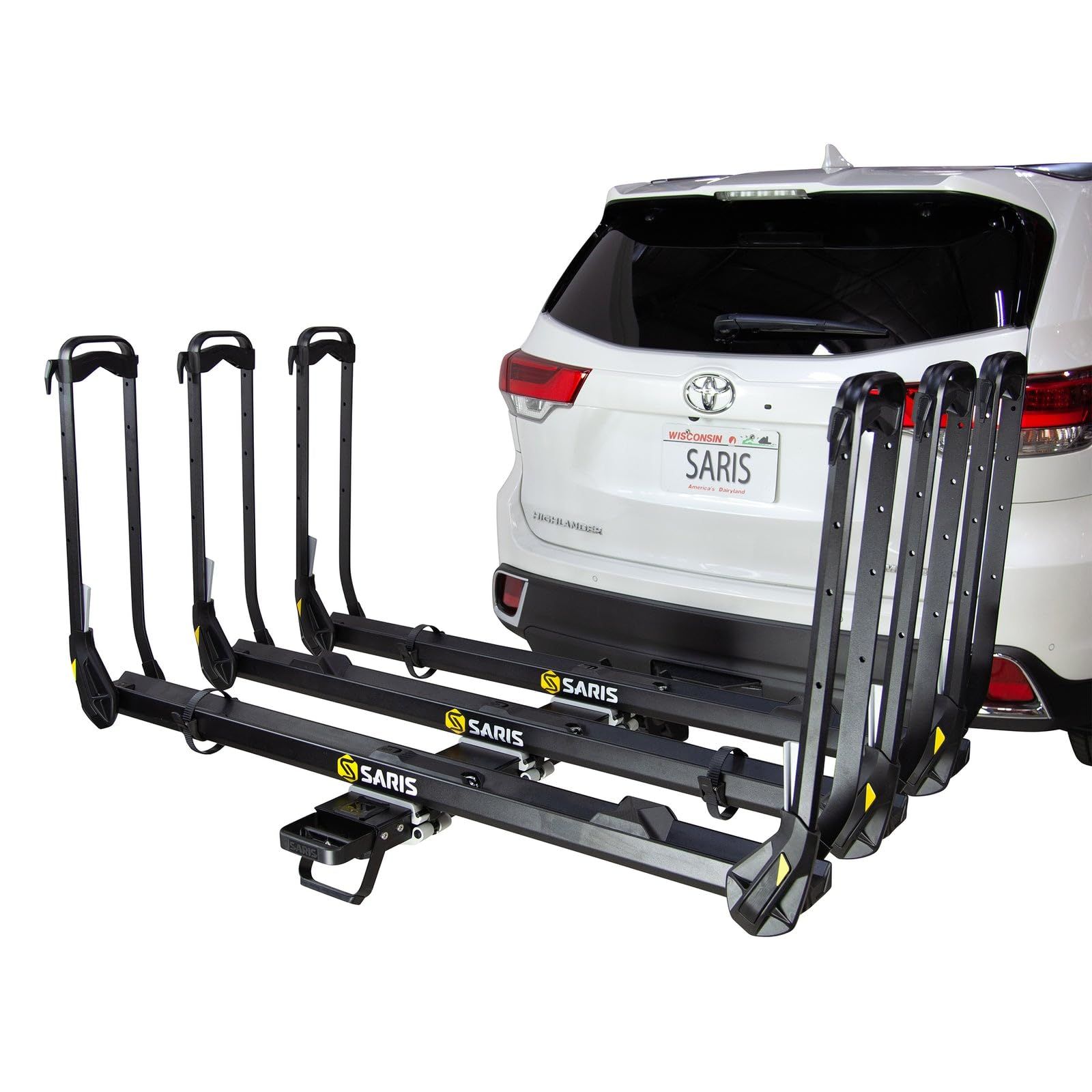 Aluminum bike store rack for hitch