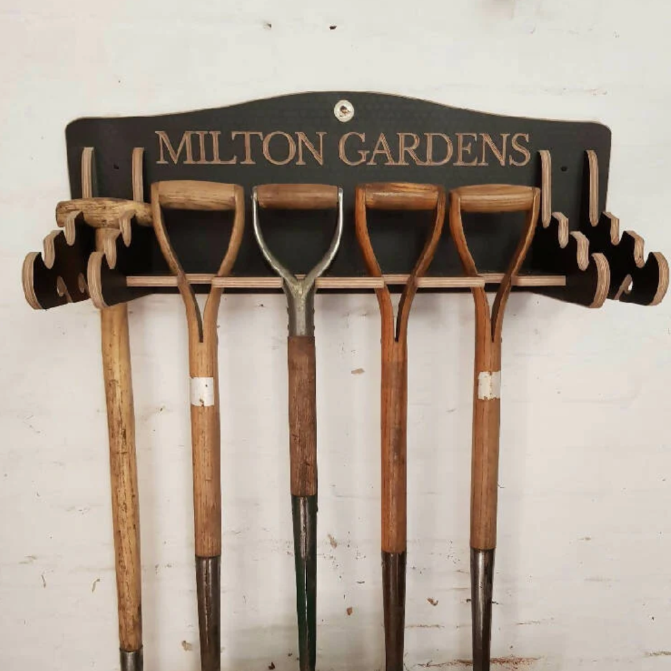 Wooden Garden Tool Rack