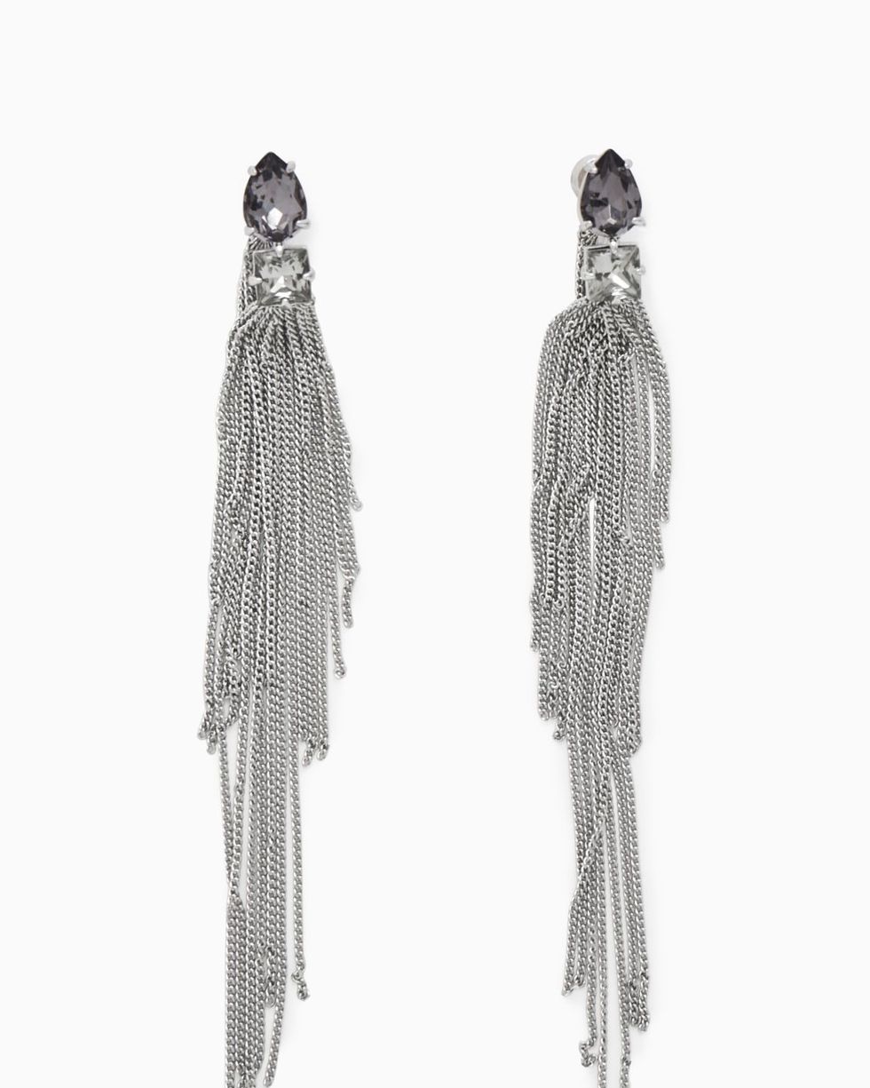 Crystal And Chainmail Earrings