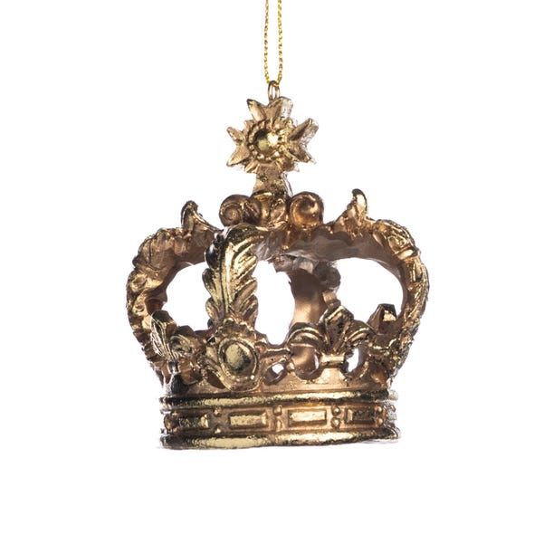 Open Gold Crown Decoration, 9cm