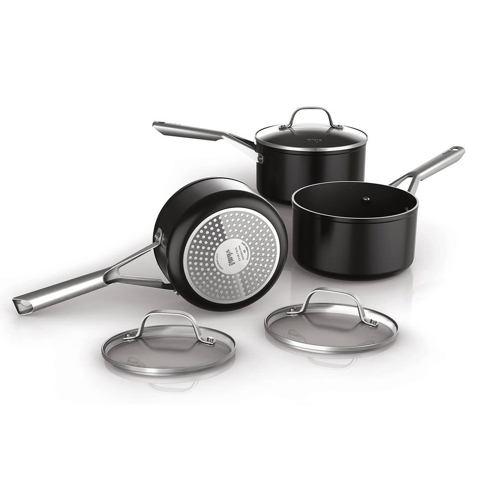 Ninja ZEROSTICK Essentials Cookware 3-Piece Saucepan Set