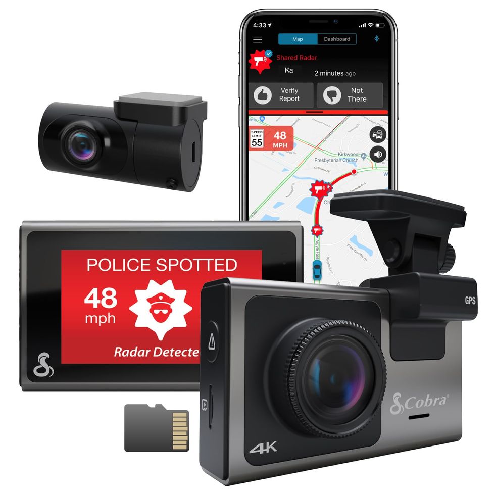 Nexar One 4K Connected Dash Cam - Front and Interior Facing Dual Dash Cams  with Live Alerts