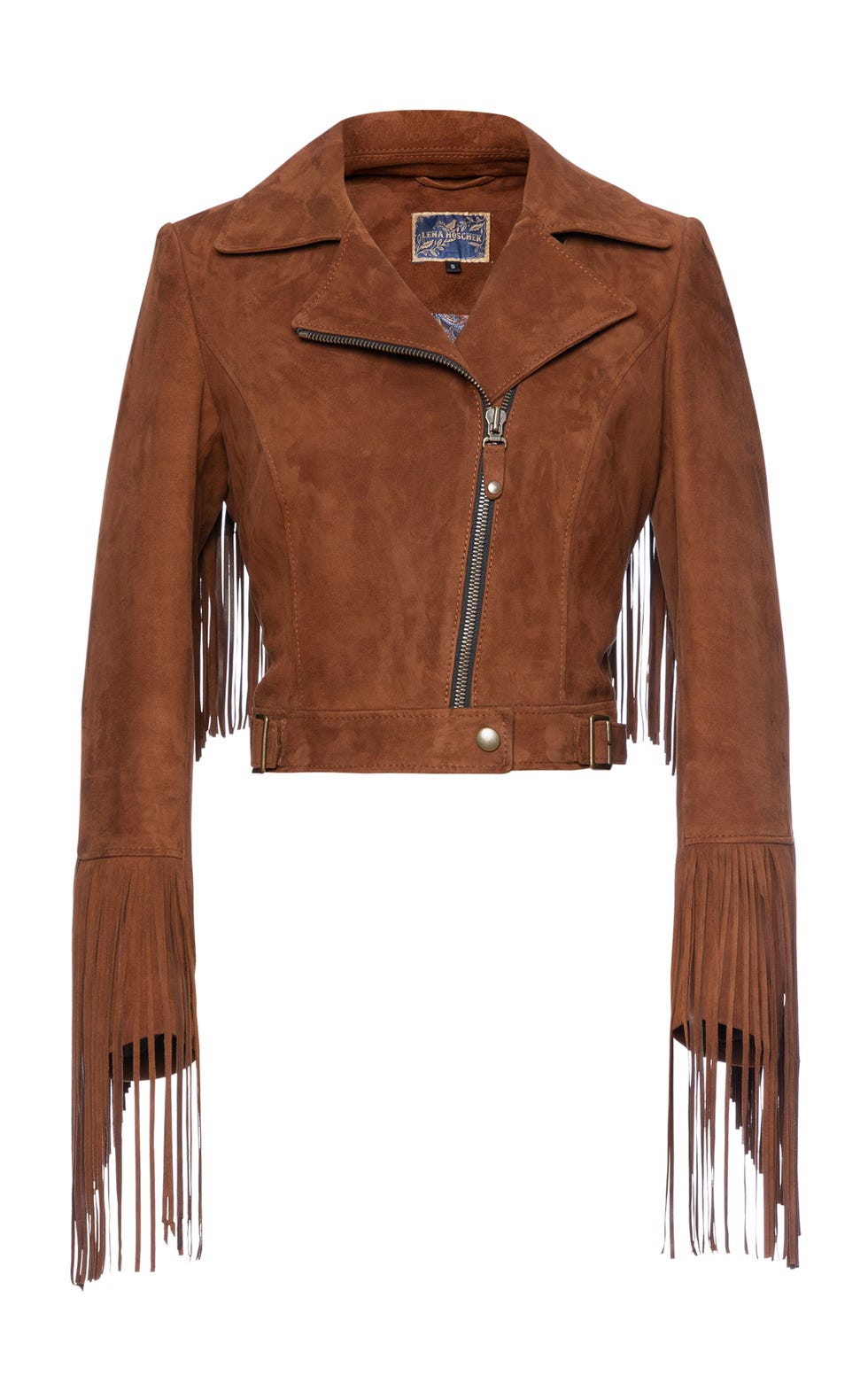 Beat Fringed Suede Moto Jacket Beat Fringed Suede Moto Jacket