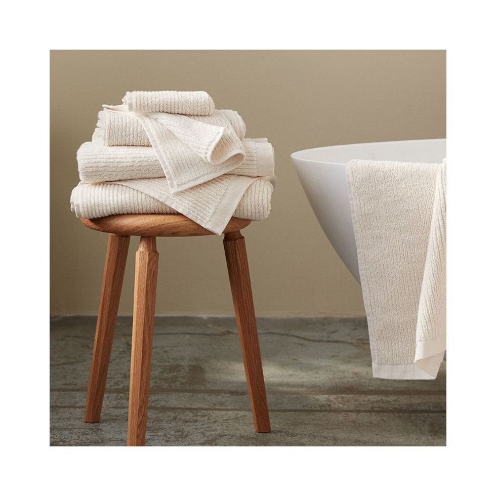 Coyuchi Temescal Organic Bath Towel Alpine White