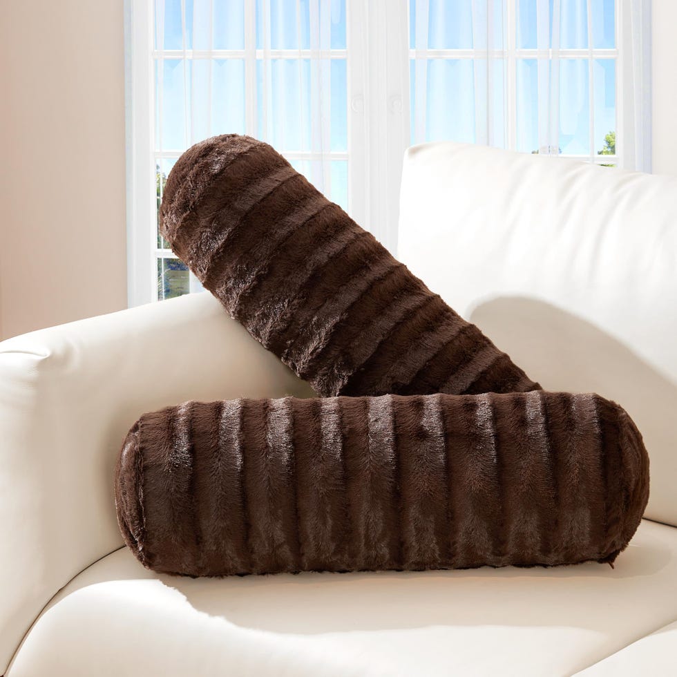Faux Fur Cylinder Pillows
