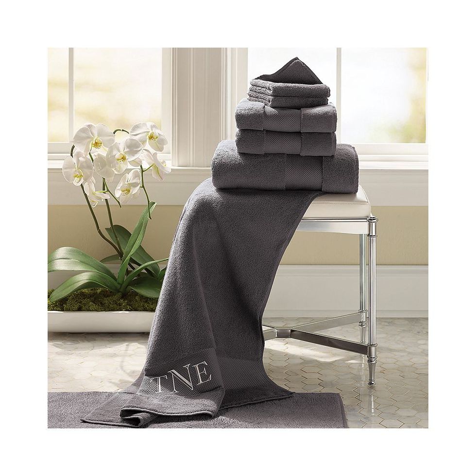 Luxury Super-Plush Spa Bath Sheet & Hand Towel Bundle in Dark Grey by Brooklinen