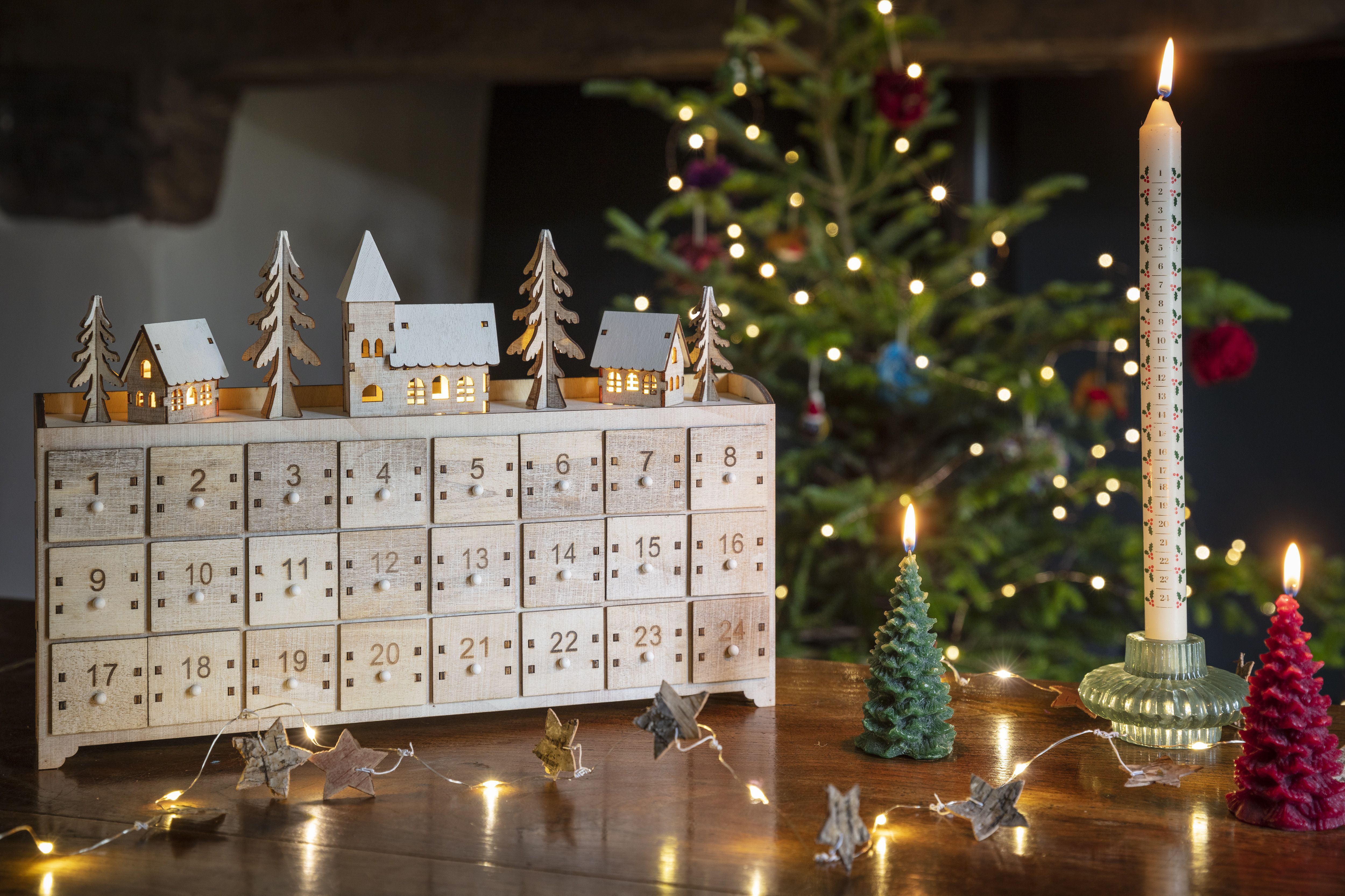 Wooden deals advent calendar