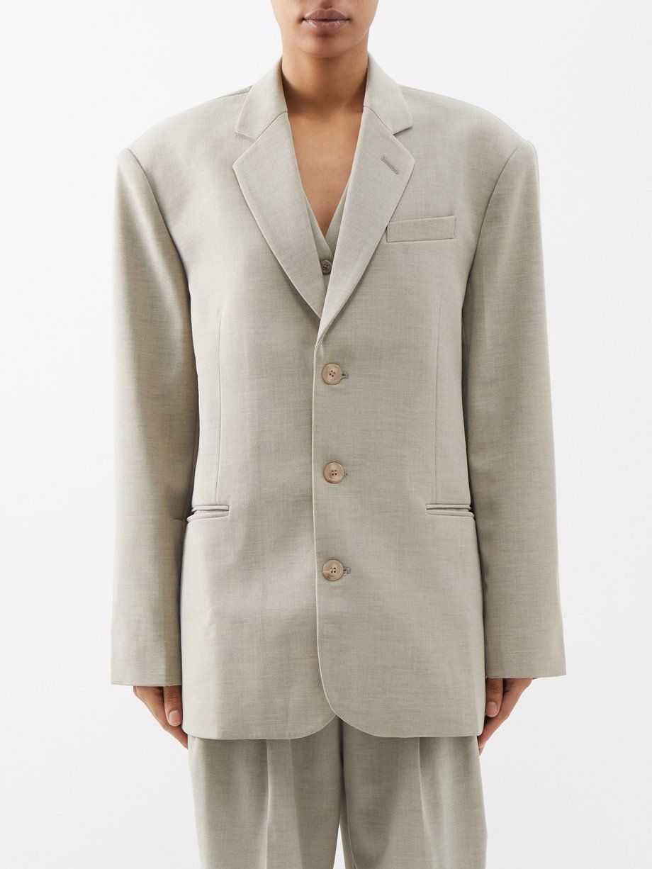 Gelso oversized Tencel-blend blazer