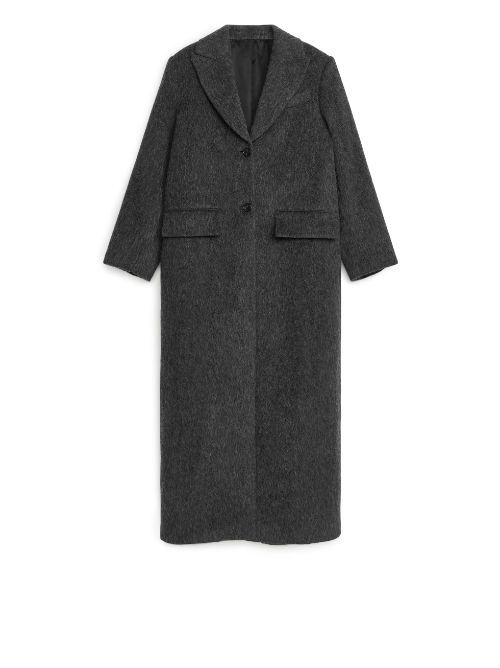 Full-length wool coat