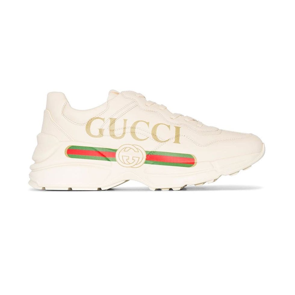 Rhyton Logo Leather Sneakers Rhyton Logo Leather Sneakers