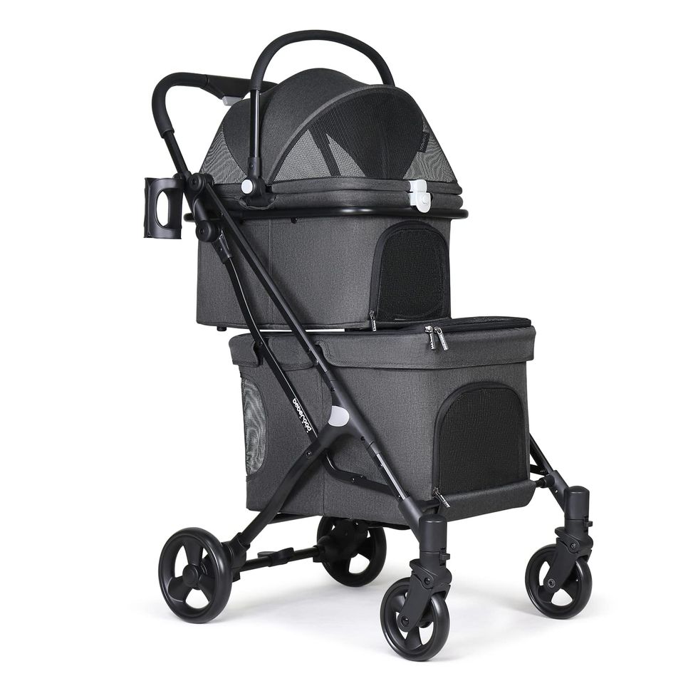 Pet and Pets by Petique Double Decker Pet Stroller for Dog, Cat, Small  Animal – Petique, Inc.